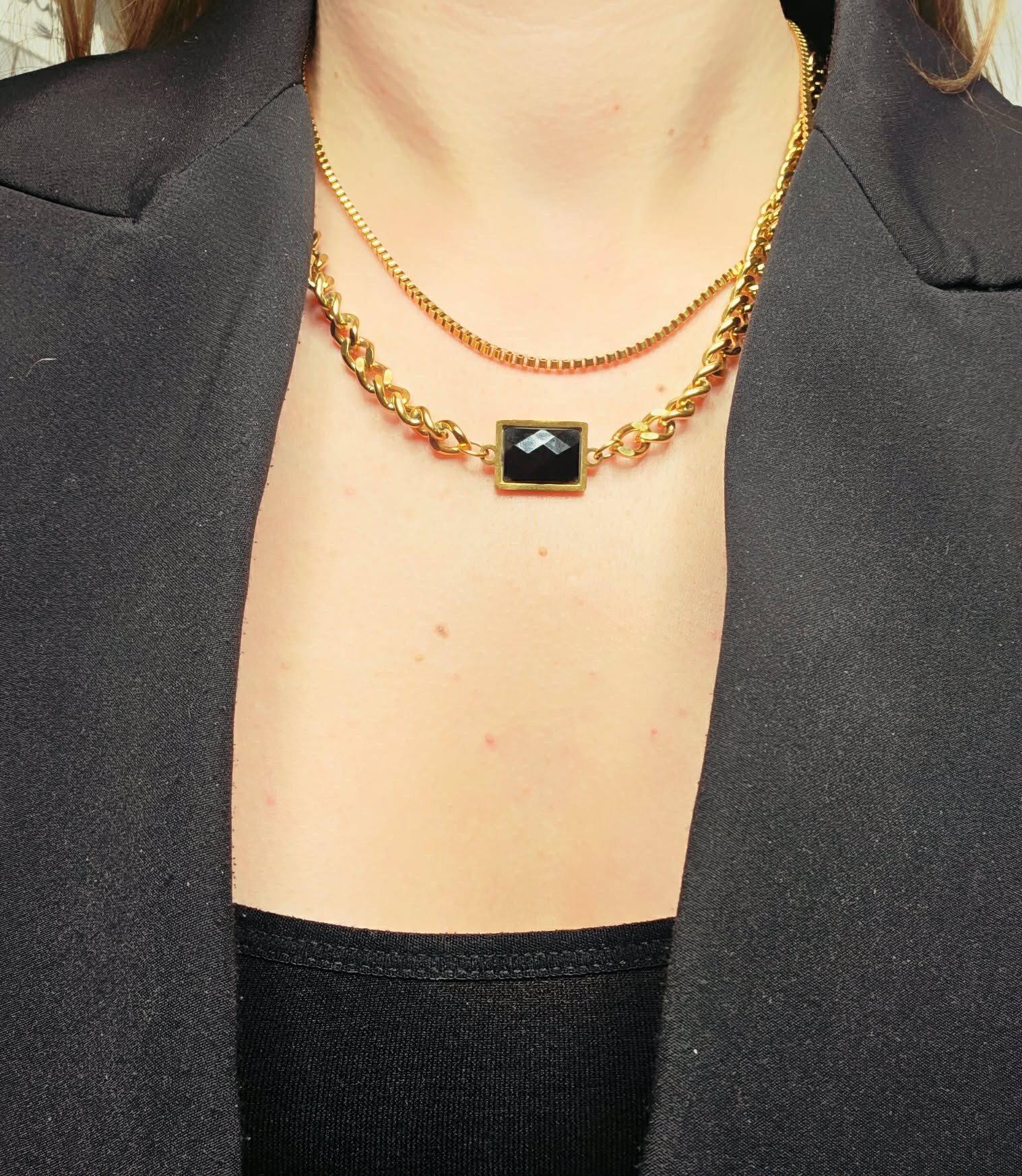 Double-black-necklace