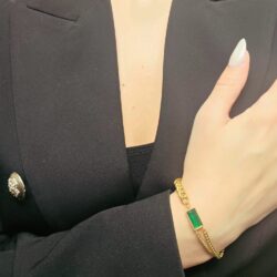 Double green bracelet
