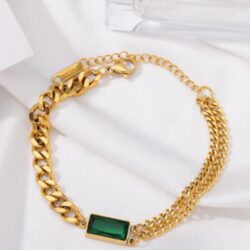 Double-green-bracelet