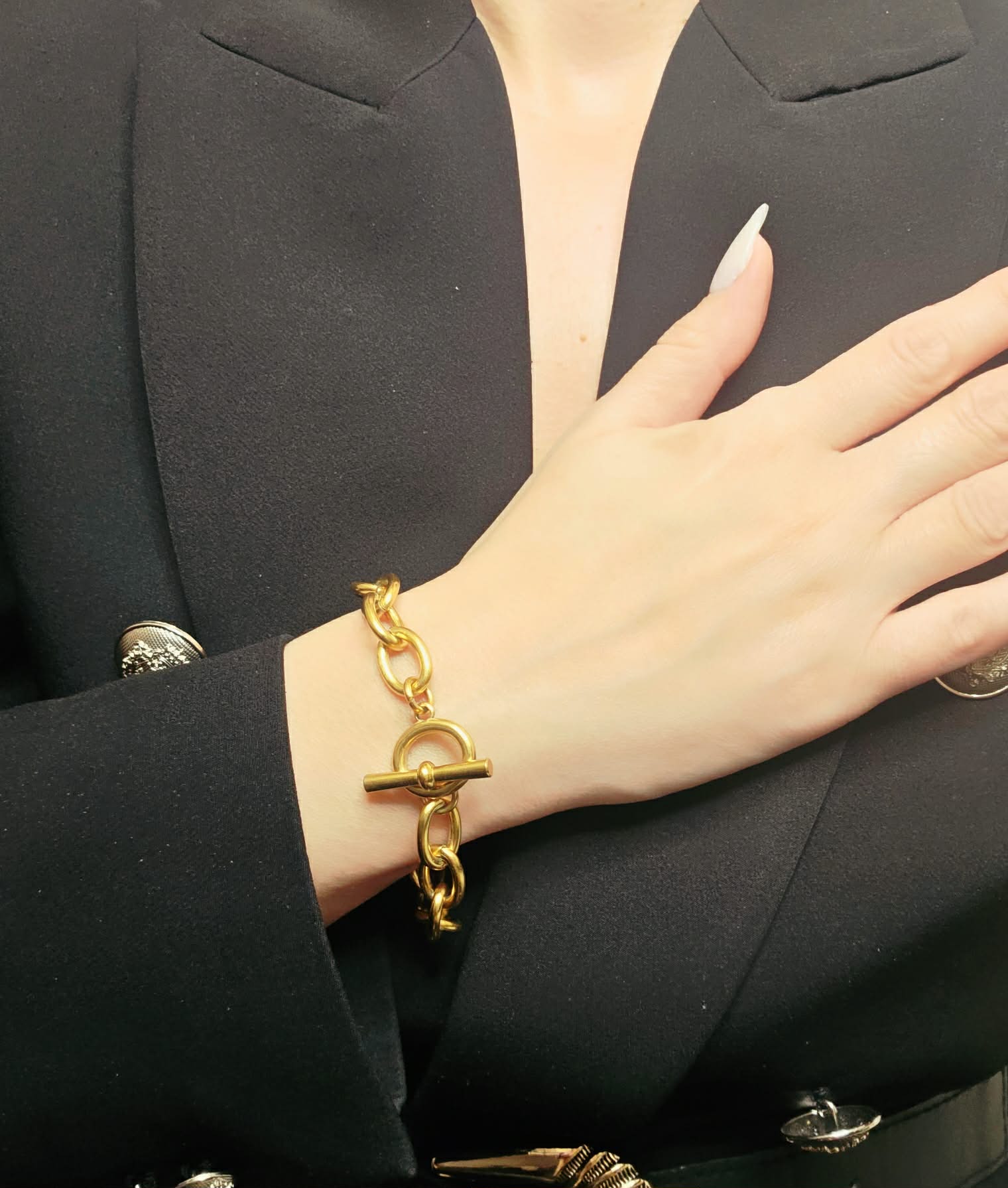 Stainless steel bracelet gold