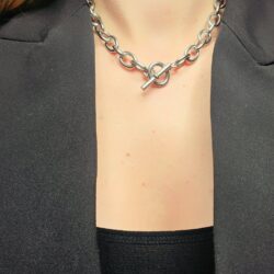 Κολιέ Stainless steel silver