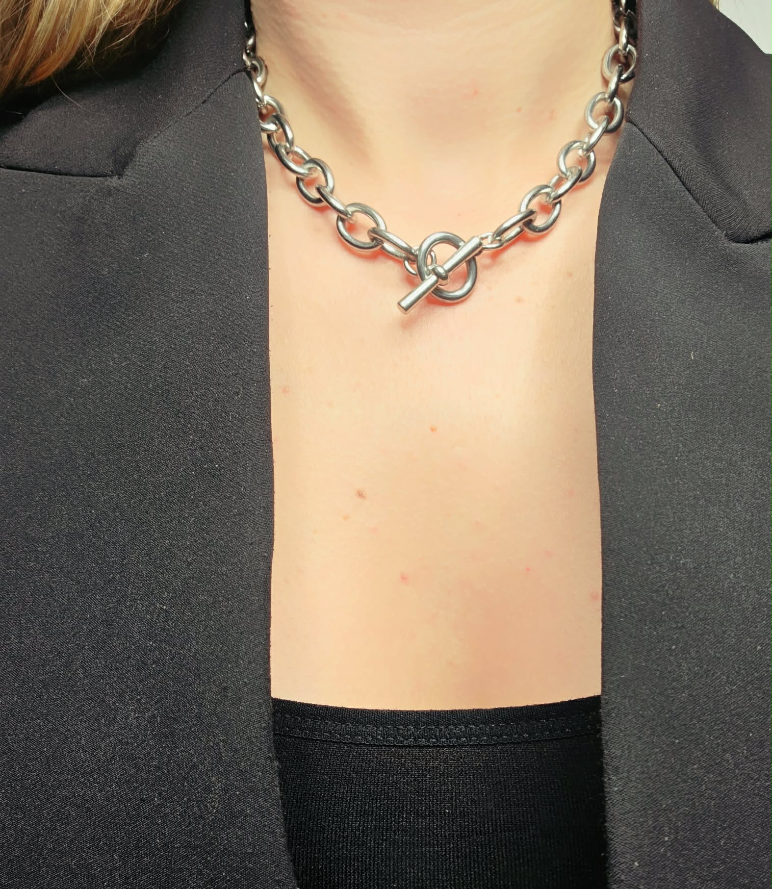 Κολιέ Stainless steel silver