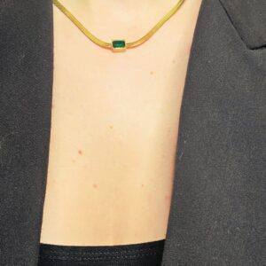 Κολιέ Stainless steel square charm