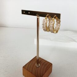 Σκουλαρίκια-Dore-white-stones