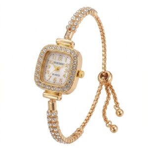 Gold-white-watch