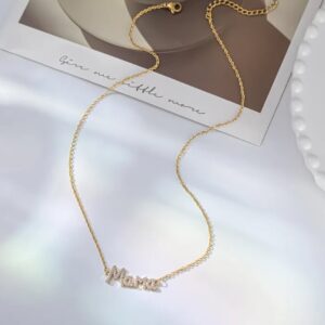 Mama-necklace-gold
