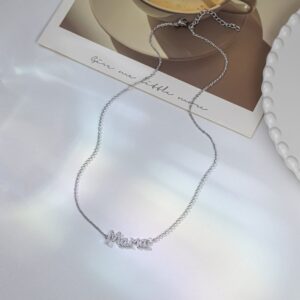 Mama-necklace-silver